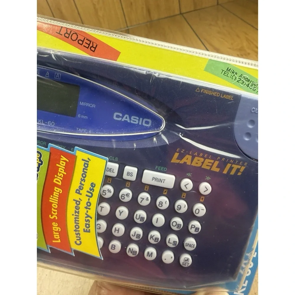 Casio KL-60L Label Maker Thermal Printer Compact System NIB Sealed‎
